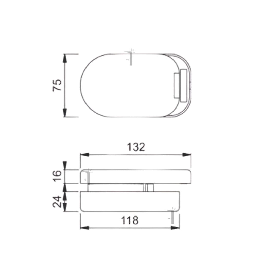 OPPE HCS-GD-A761/762 Controbordo Vetro Alluminio 2574542 Ricambi Maniglie HCS