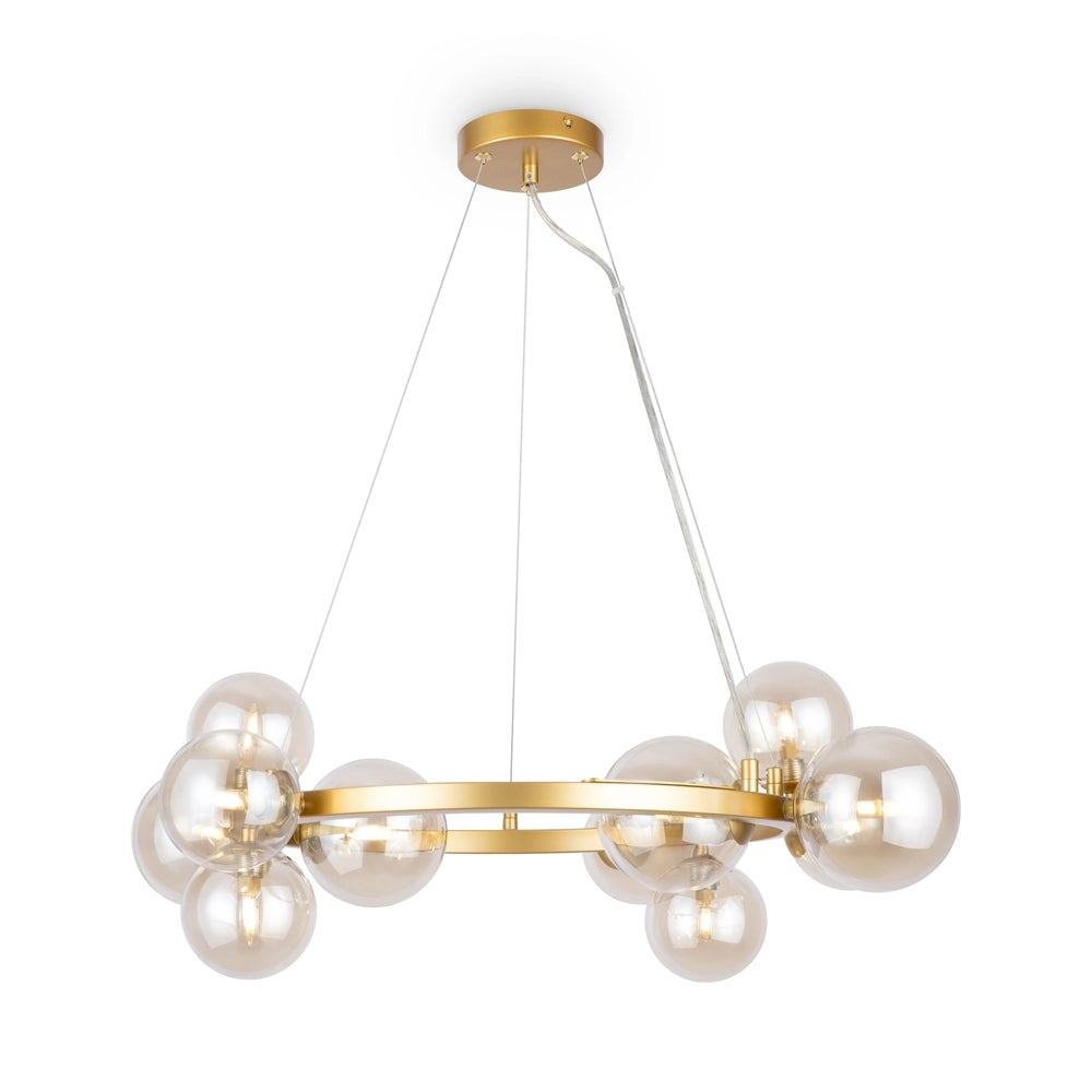 Lampada a sospensione Maytoni Dallas ottone 11 luci G9