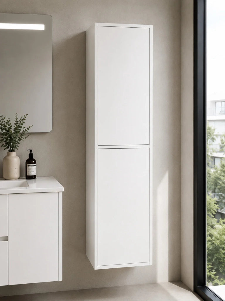 Mobile bagno con lavabo ORIGENBATH CAPRERA senza specchio 90x40 cm bianco con colonna