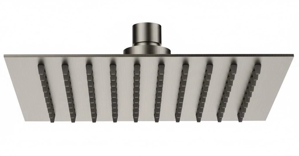 SOFFIONE SLIM QUADRO- Inox Spazzolato cm 30 x 30- Remer- pezzi 1