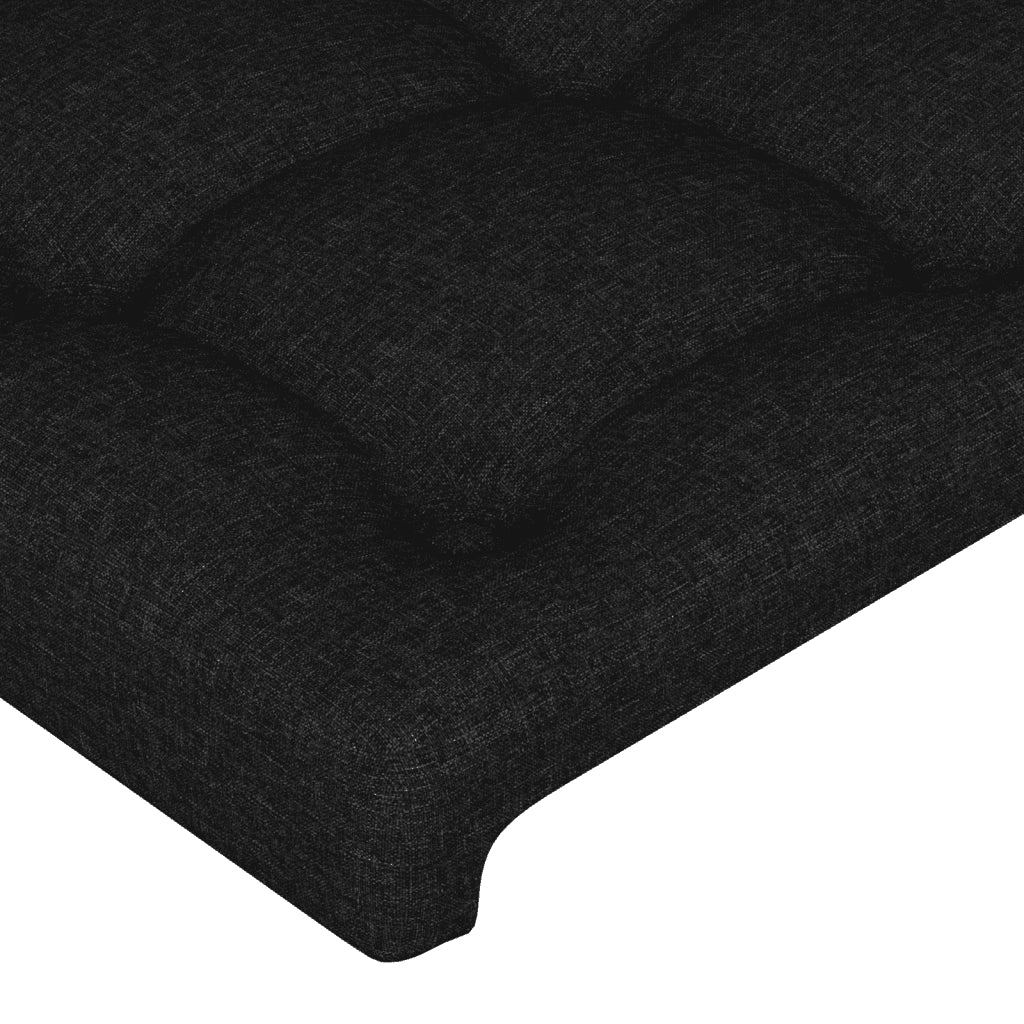 Giroletto a Molle con Materasso Nero 80x200 cm inTessuto 3142051