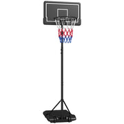Canestro da Basket Regolabile ¨C Xylo ¨C Altezza 1,82-2,13m Mobile Nero