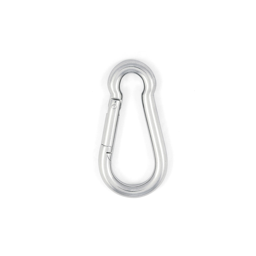 Moschettone pompiere Ø 4 x 40 mm. in acciaio Inox A4 - AISI 316