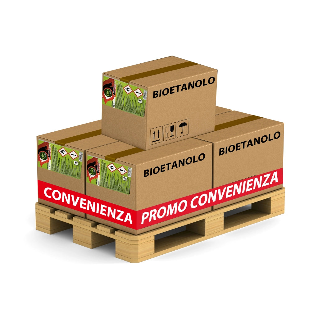 100lt Bioetanolo combustibile liquido per caminetti e stufe - 20 Taniche da 5L