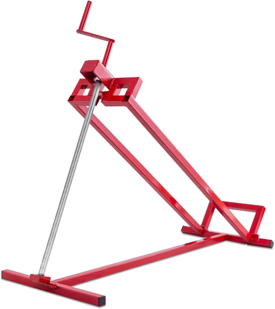 Sollevatore per Rasaerba Sollevamento per Trattore Tagliaerba, Carico Fino a 400 kg (Rosso)