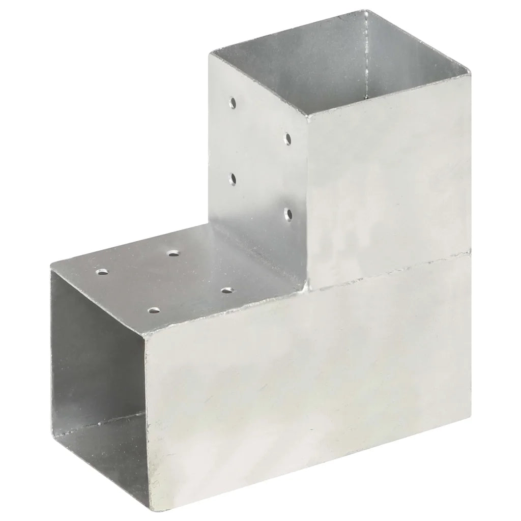 Connettore per Pali a Forma di L in Metallo Zincato 101x101 mm 145477