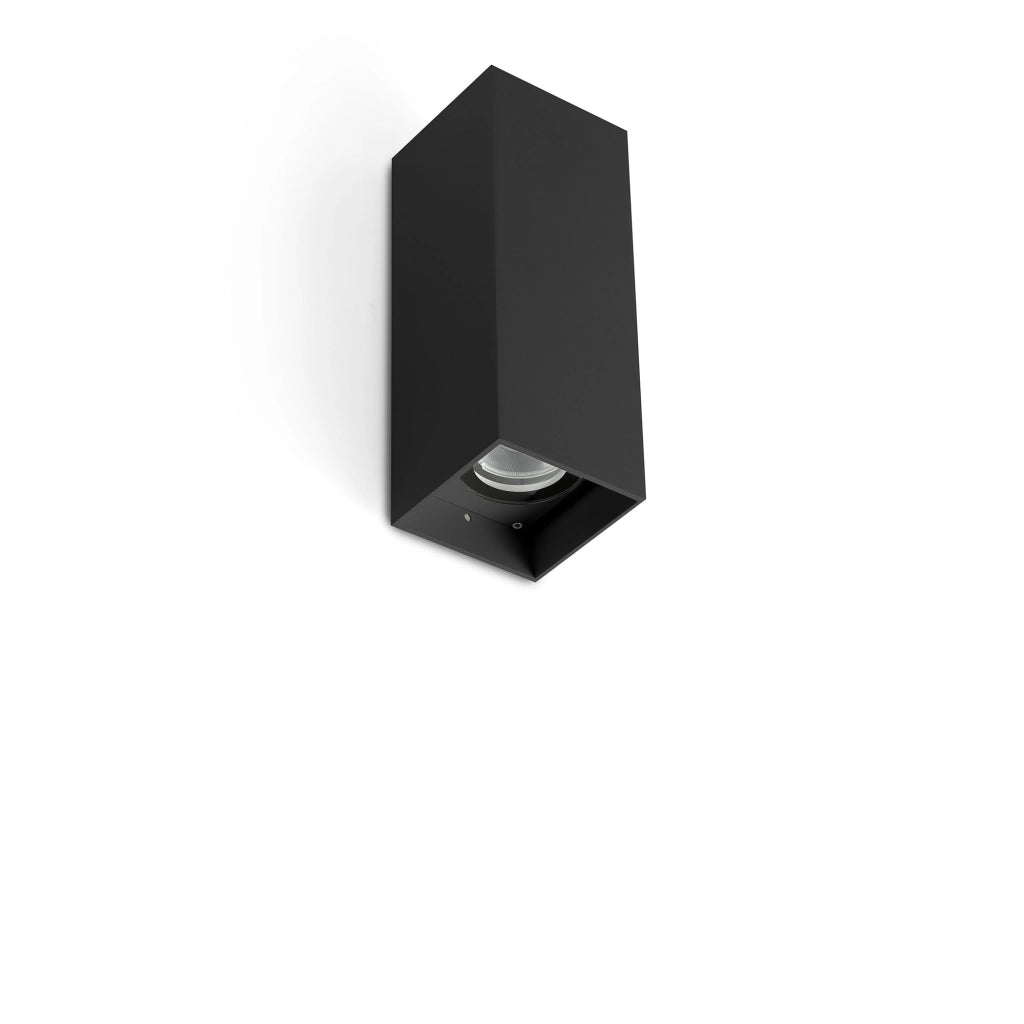 KOV 2L Lampada da parete piazza nero 3000K 34ø/14ø