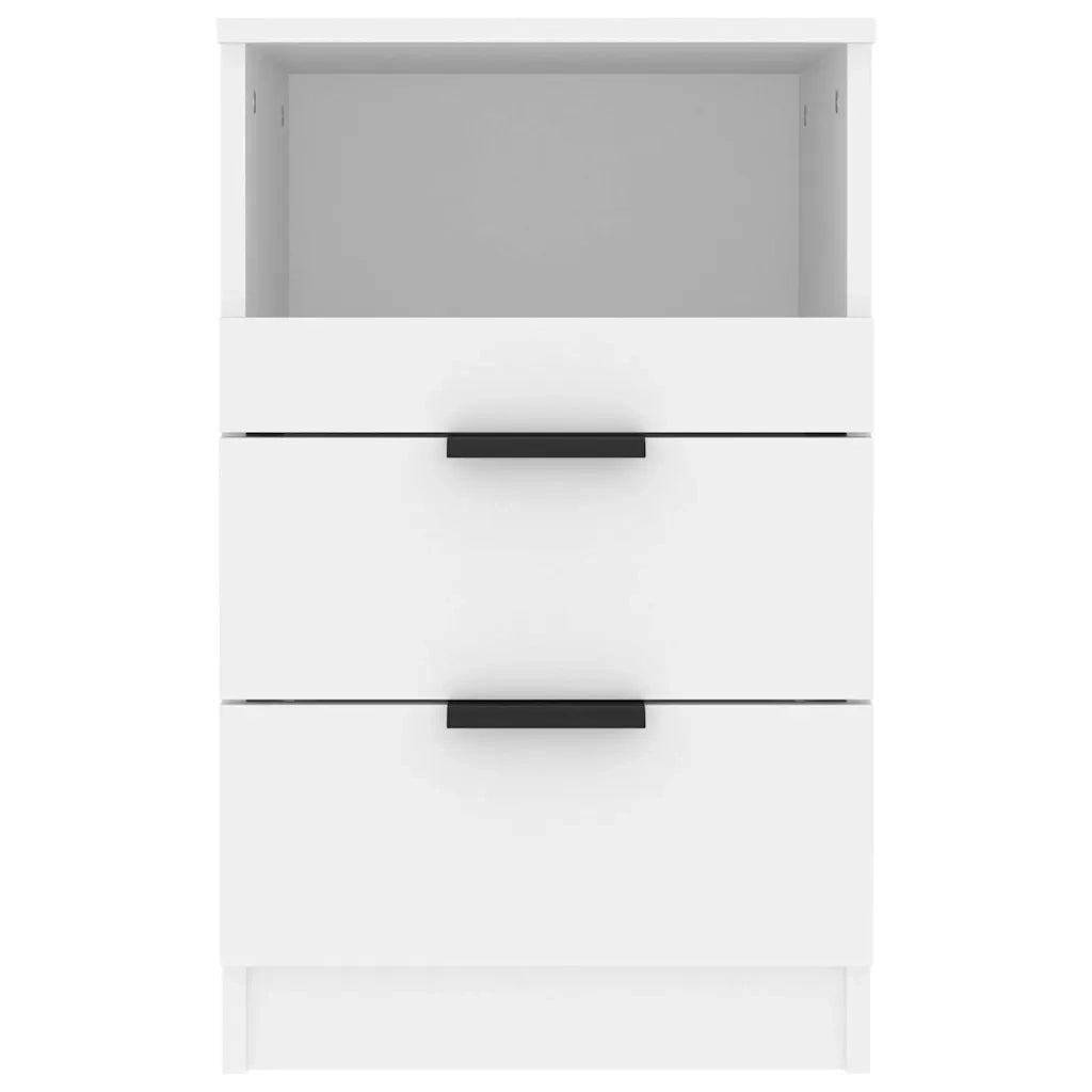 Comodino a Muro Bianco in Legno Multistrato 811232
