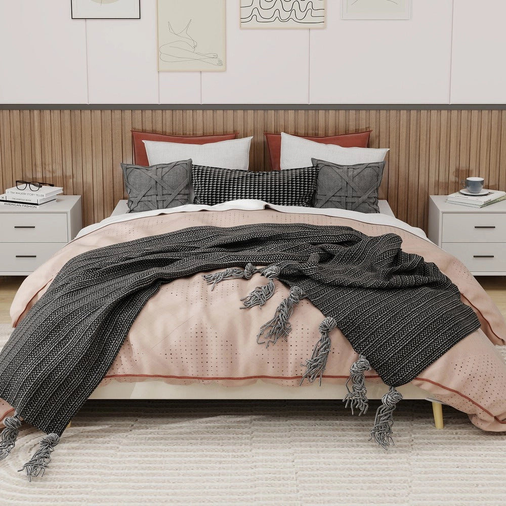 Letto Imbottito in Velluto ¨C Xylo ¨C Beige 160x200