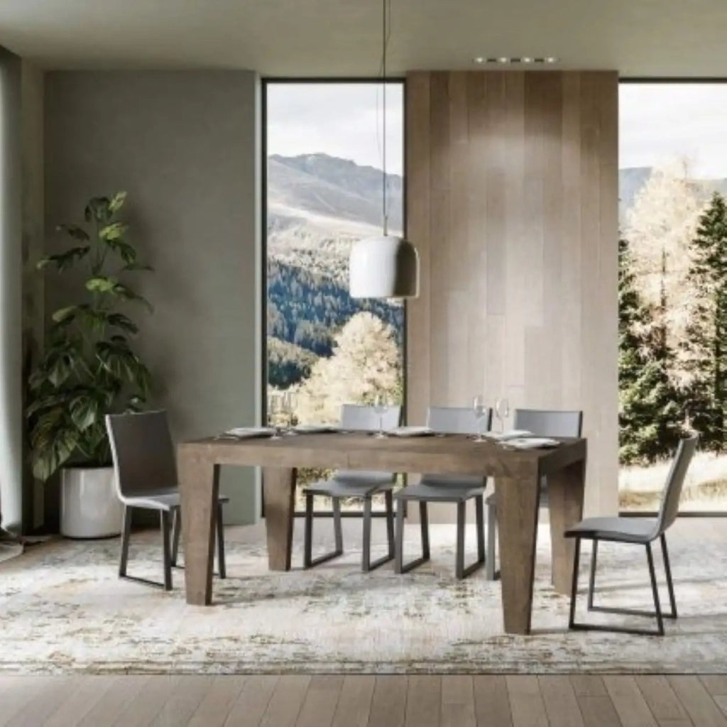 Tavolo allungabile 180/284x90 cm Spimbo colore noce