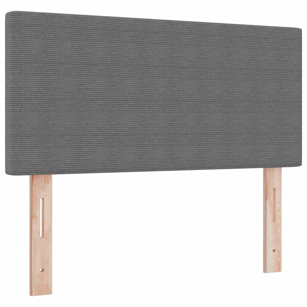 Testiera | Testata Grigio chiaro 80 cm Tessuto in Cords