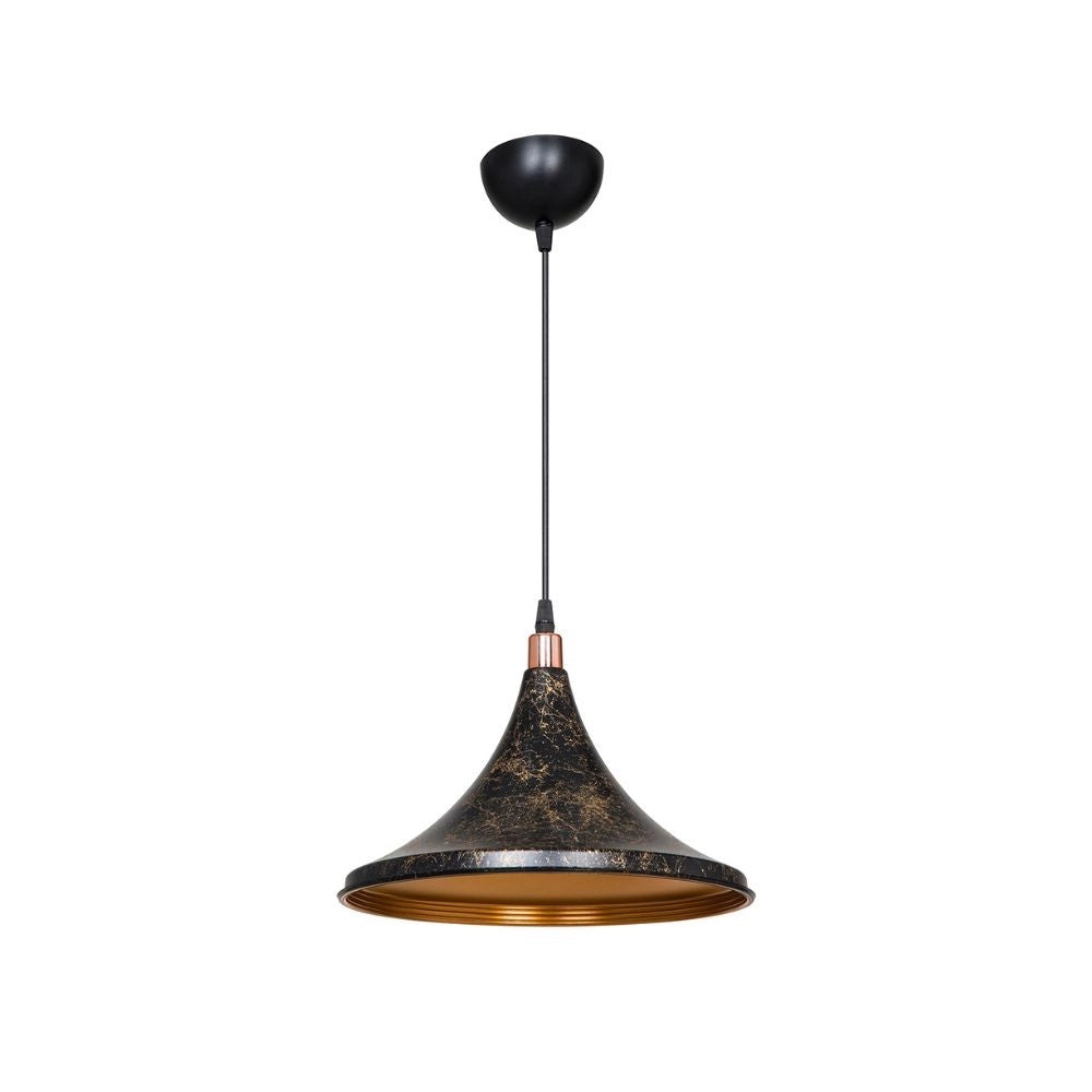 Lampada a sospensione metallo Kalyon ASZ1650 colore nero e oro