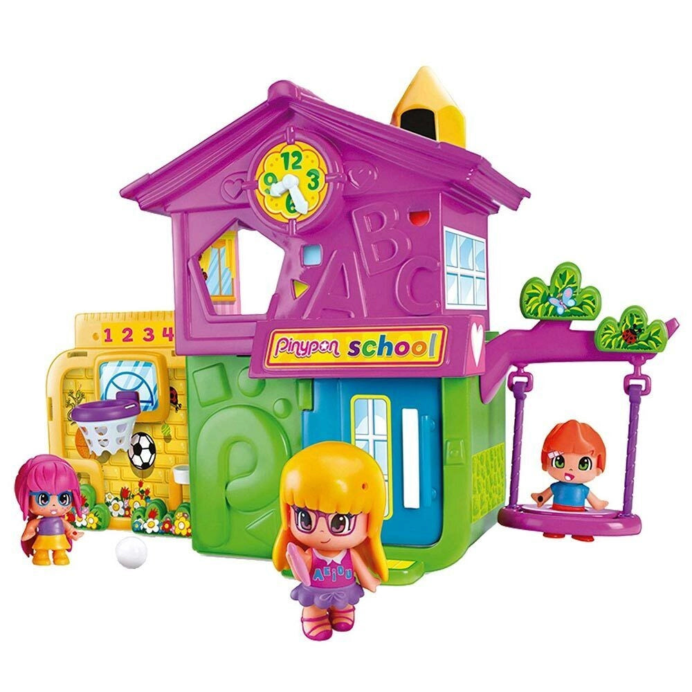 Playset Scuola Pinypon Mix Max con 3 Bambole Personaggi e Accessori Gioco