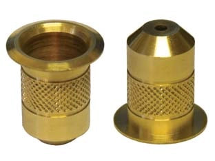 POZZETTI IN OTTONE PER ASTE- - ø mm.14 - 10 pezzi