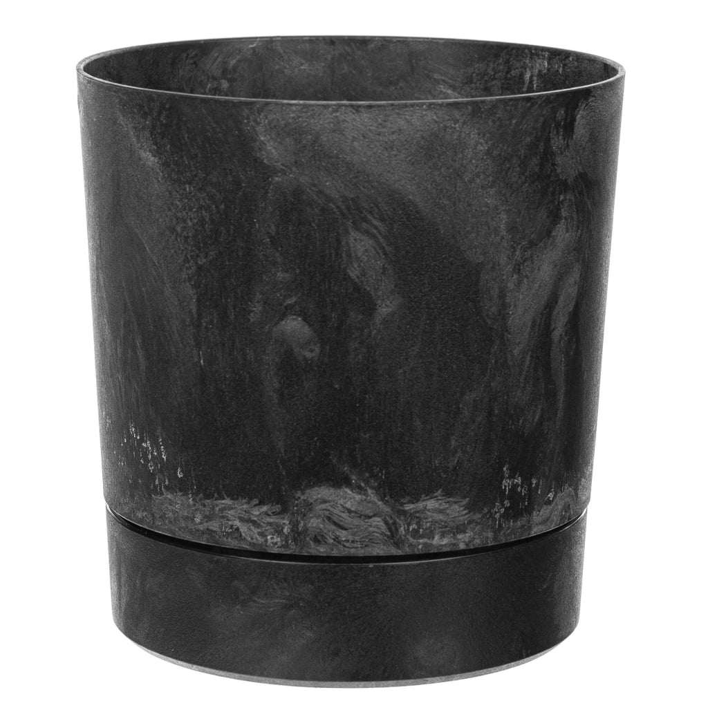 Vaso da fiori KADAX con supporto, rotondo, in plastica, 27,5 cm