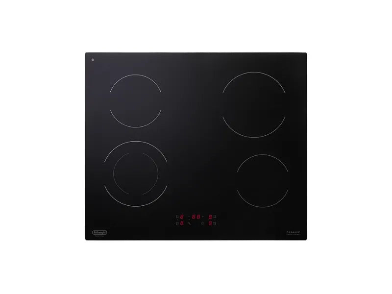 Piano cottura elettrico PVC 61 N DeLonghi 60 cm vetroceramica nero