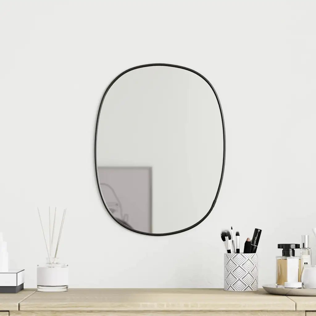 Specchio da Parete Nero 30x25 cm 348221