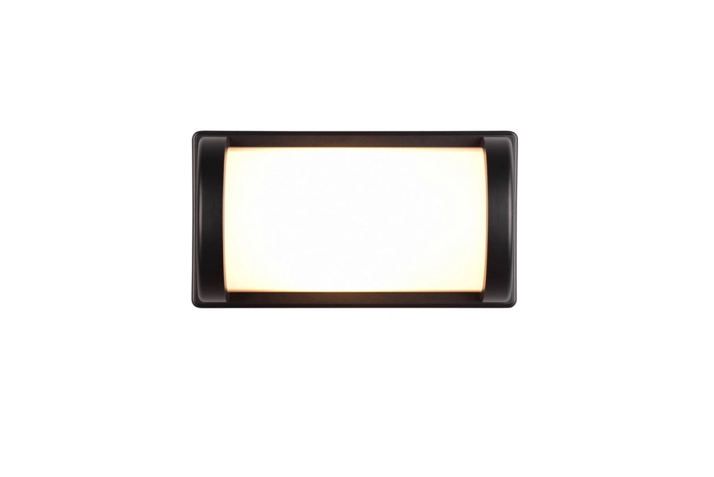 Applique esterna PUELO nera in alluminio E27 IP44 RL
