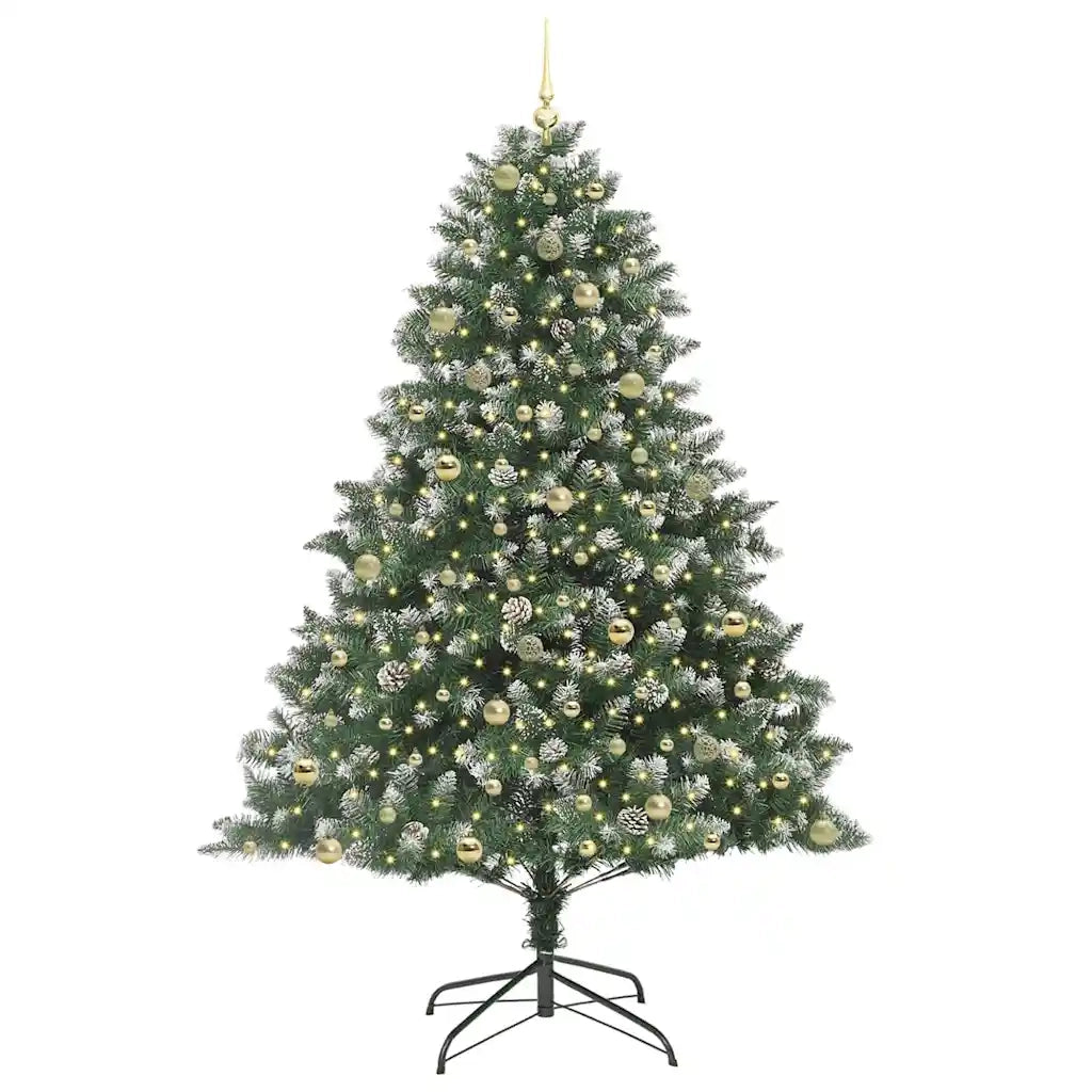 Albero di Natale artificiale con 300 LED Verde 240 cm