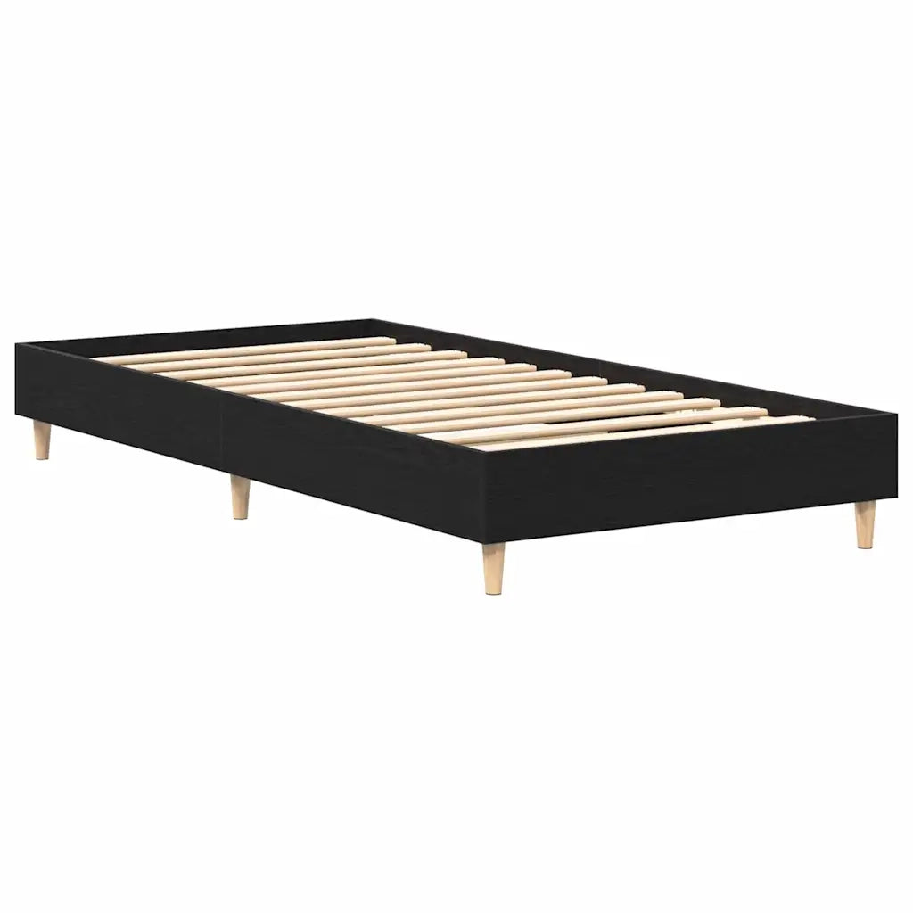 Struttura del letto Rovere Nero 203 x 93 x 25 cm 862850