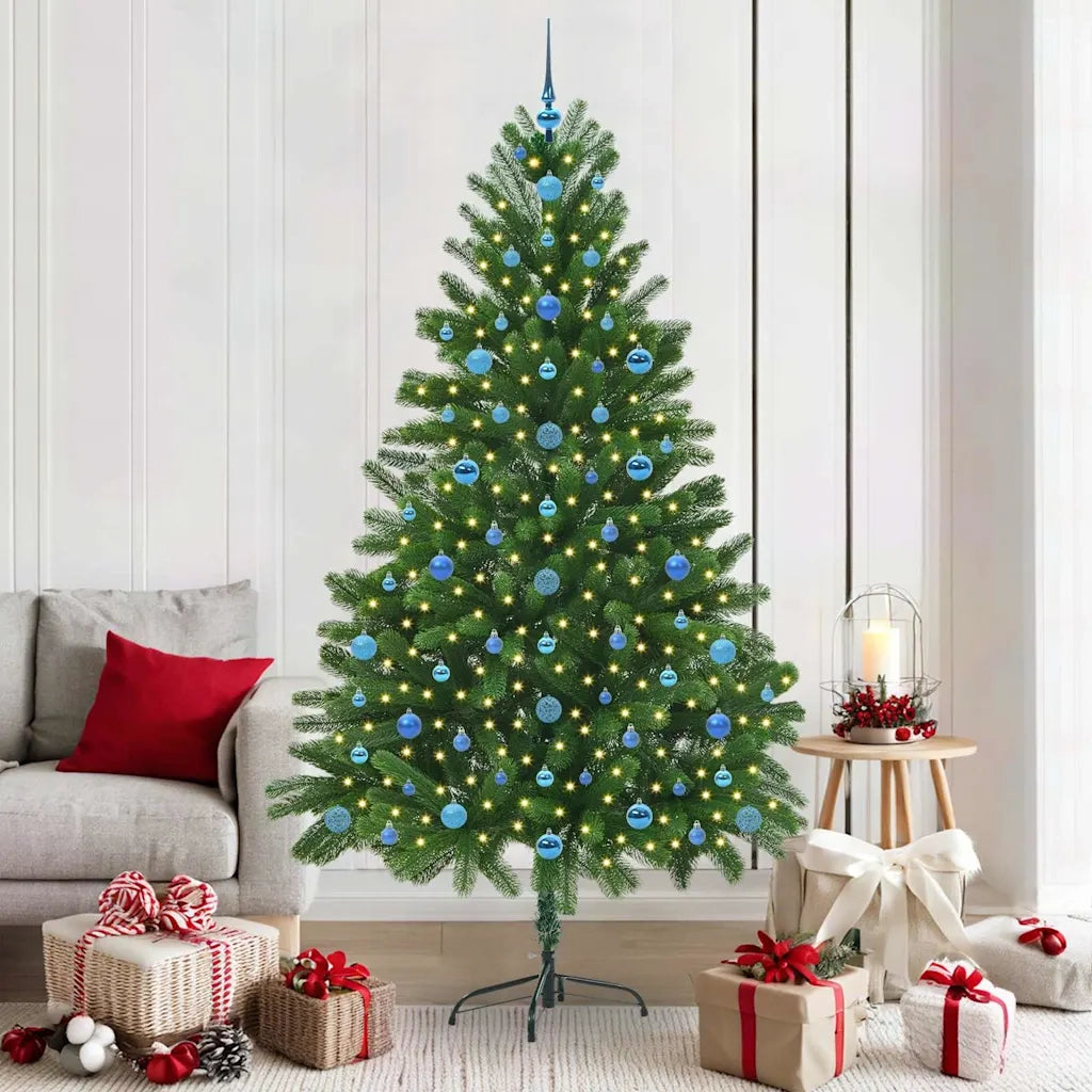Albero di Natale con 300 LED con supporto Verde 210 cm PE