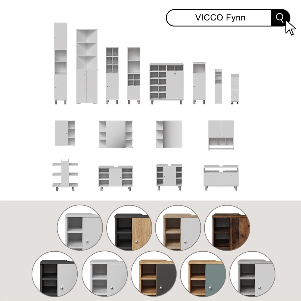 Vicco Mobiletto bagno Rovere 30 x 95 cm