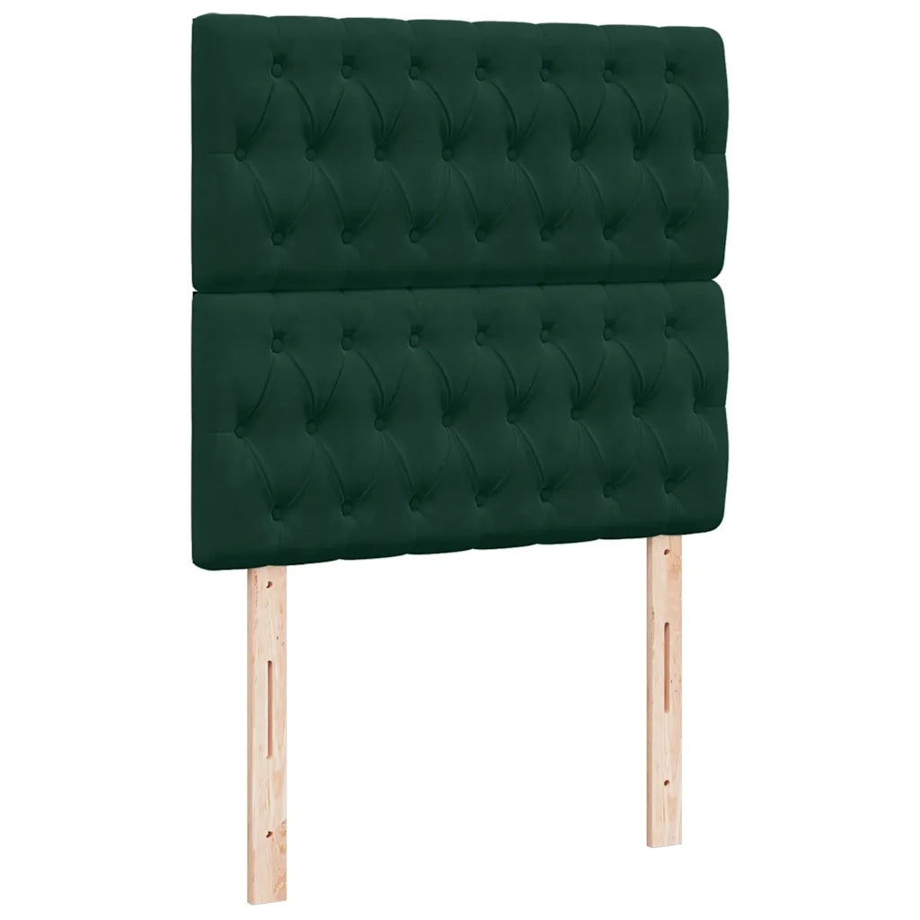 Struttura Letto Pouf con Materassi 100x200 cm Velluto 3313526