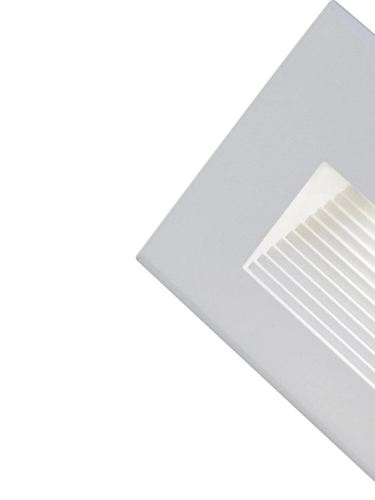 Lampada Segna Passo Rettangolare da Incasso a Parete a LED 3W 3000K Sovil Alluminio