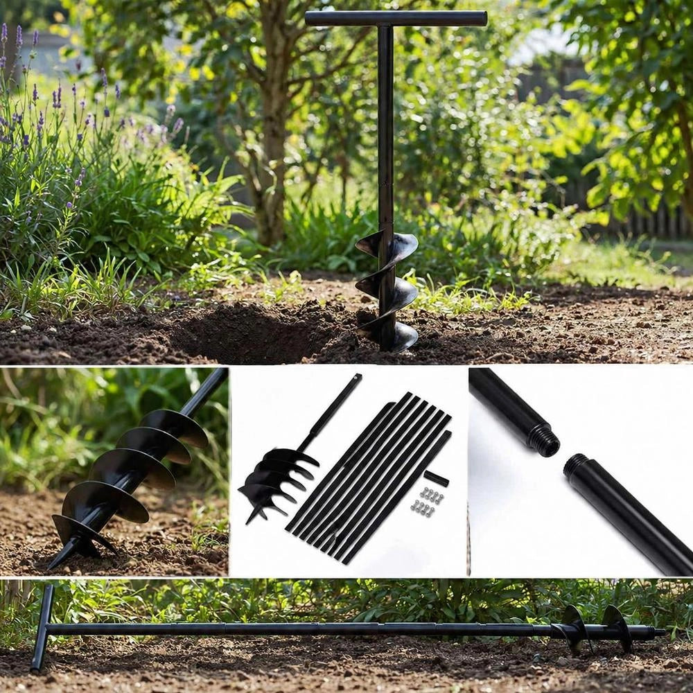 Earth Auger With Handle, 200 Mm Extension Tube, 9 M