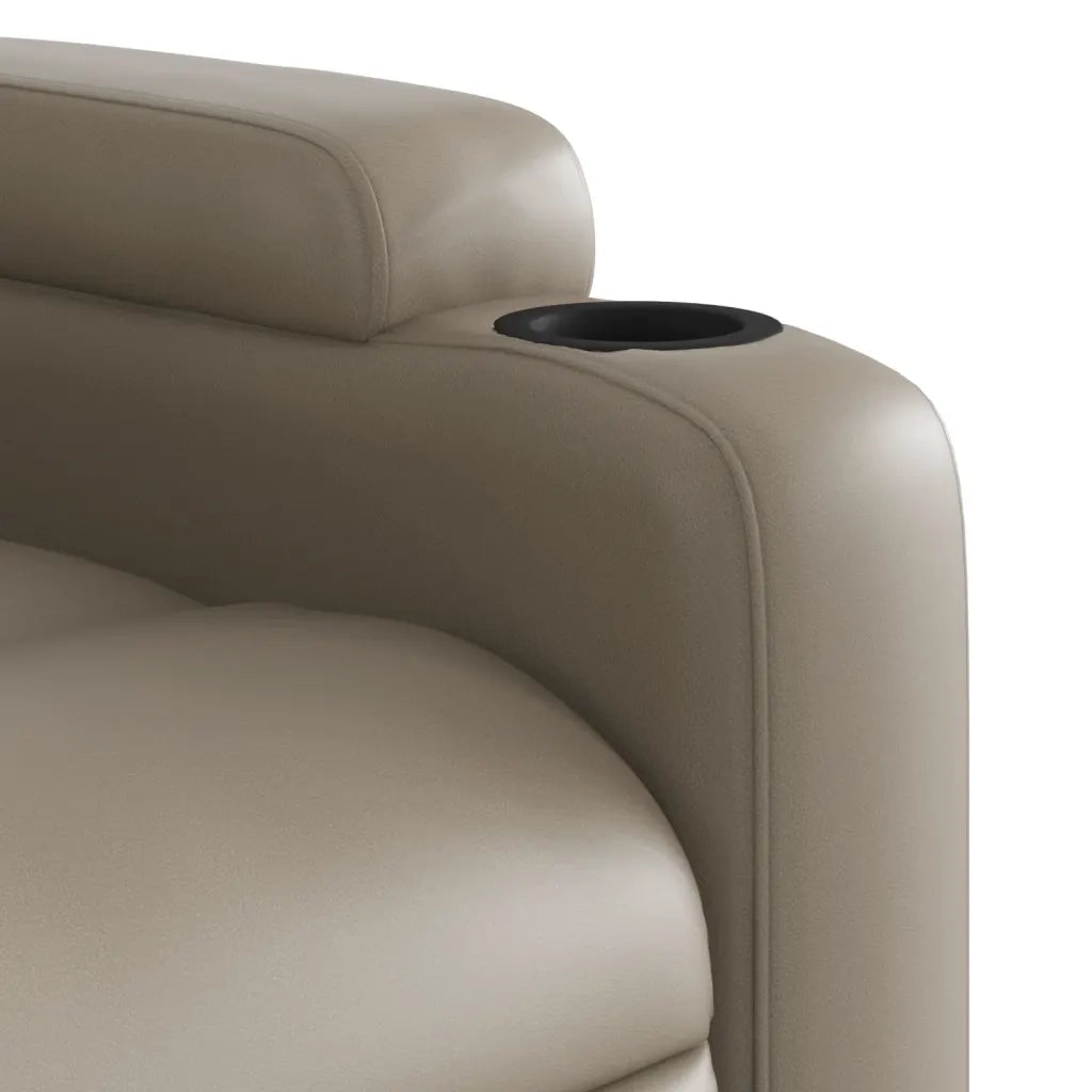 Poltrona Reclinabile Cappuccino in Similpelle 372471