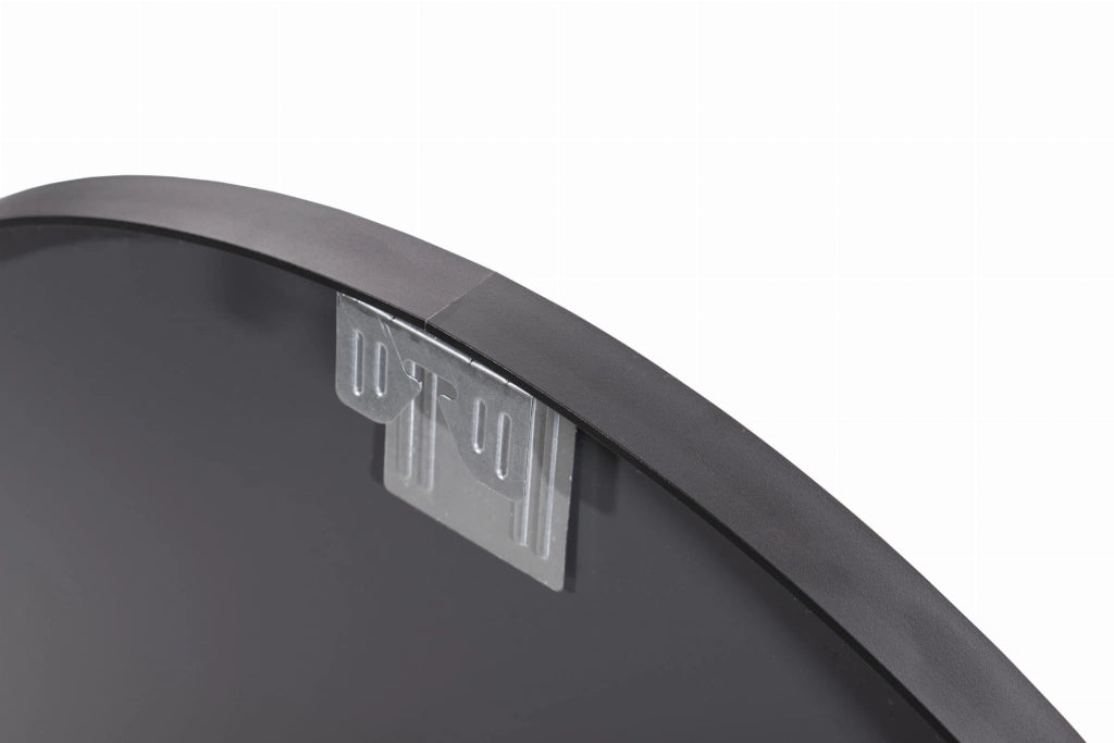 SPECCHIO Valora 70CM Cornice rotonda in metallo nero Stile scandinavo