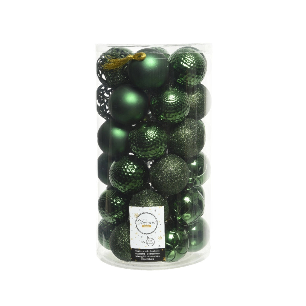 Confezione 37 palline verde pino Kaeming