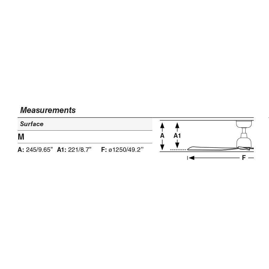 MARINE M Ventilatore da soffitto de soffitto bianco IP44 TUYA