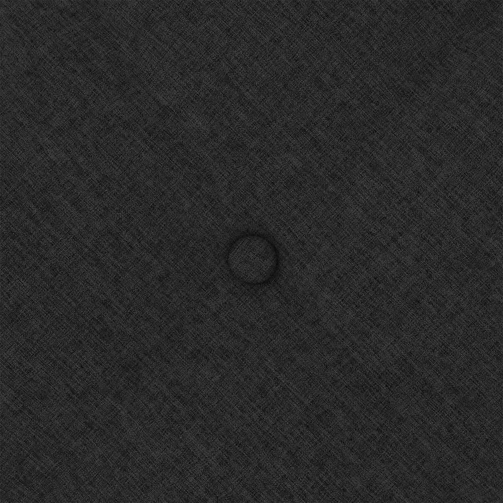 Cuscino per Schiena Nero 80 x 19 x 50 cm Tessuto 42014703