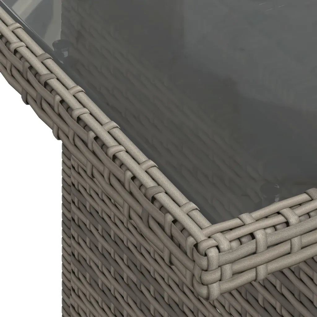 Set Divano da Giardino 6 pz con Cuscini Grigio in Polyrattan 3267240