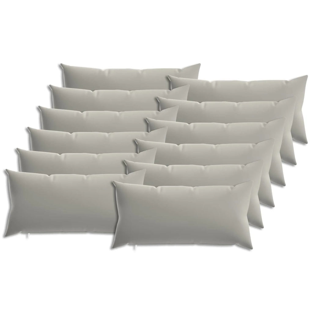 Cuscino con cuscino HEERLEN 12 pz Grigio Poliestere 925845