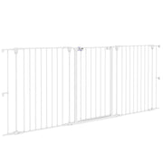 Cancelletto per Cani a 3 Pannelli ¨C Xylo ¨C Bianco 206x90cm