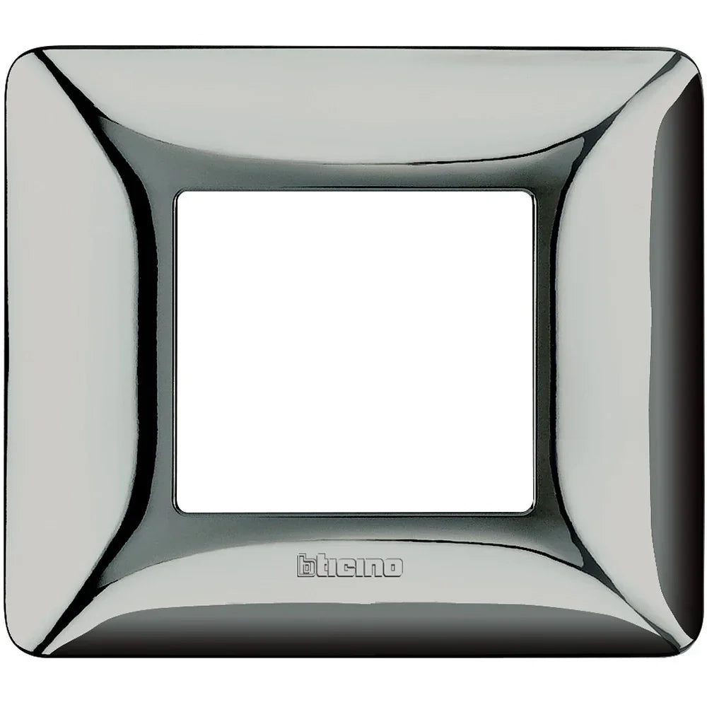 Placca Bticino Matix 2 moduli cromo lucido AM4802GCR