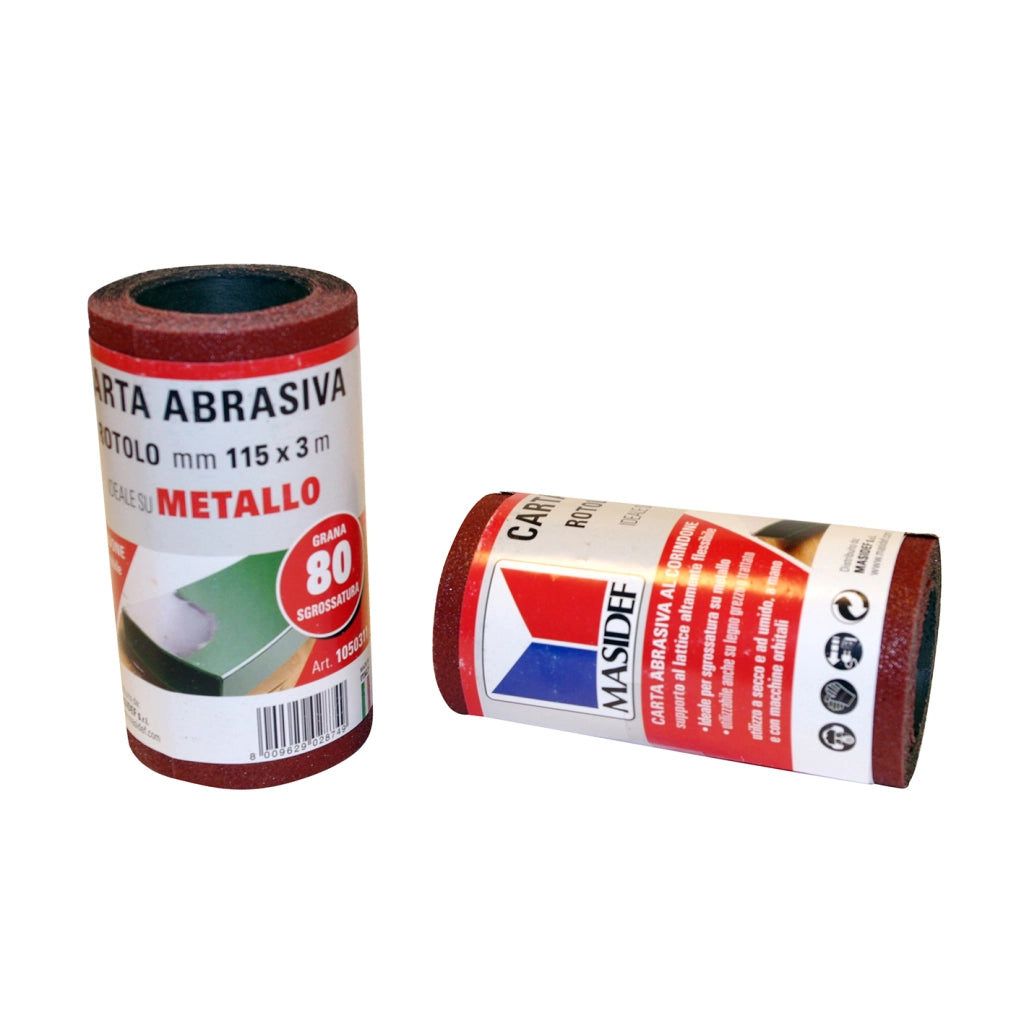 Rotolo carta abrasiva per metallo grana 240