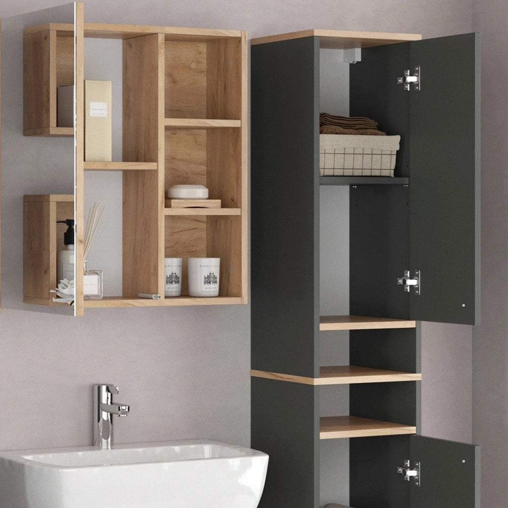 Vicco Mobile bagno alto Antracite 30 x 174 cm