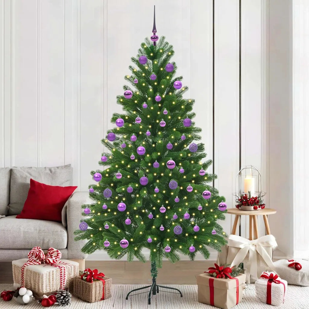 Albero di Natale con 300 LED con supporto Verde 210 cm PE