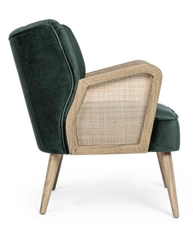 Poltrona Virna Verde in Legno