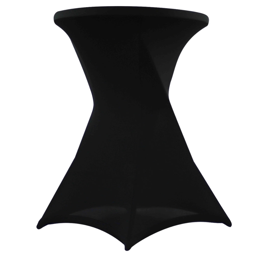 Oviala - Set di 5 coperture nere per tavolo alto 110 x 80 cm