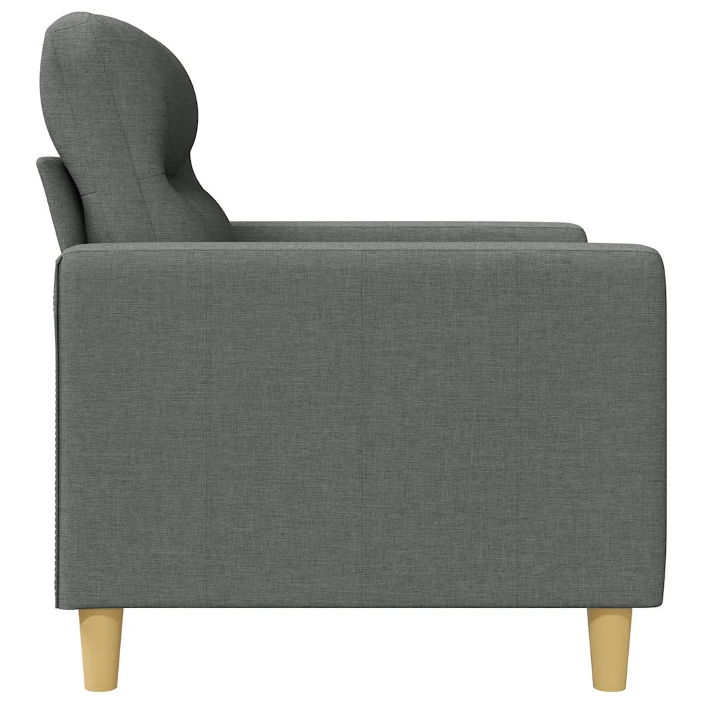 Divano a 2 Posti Grigio Scuro 120 cm in Tessuto 359228