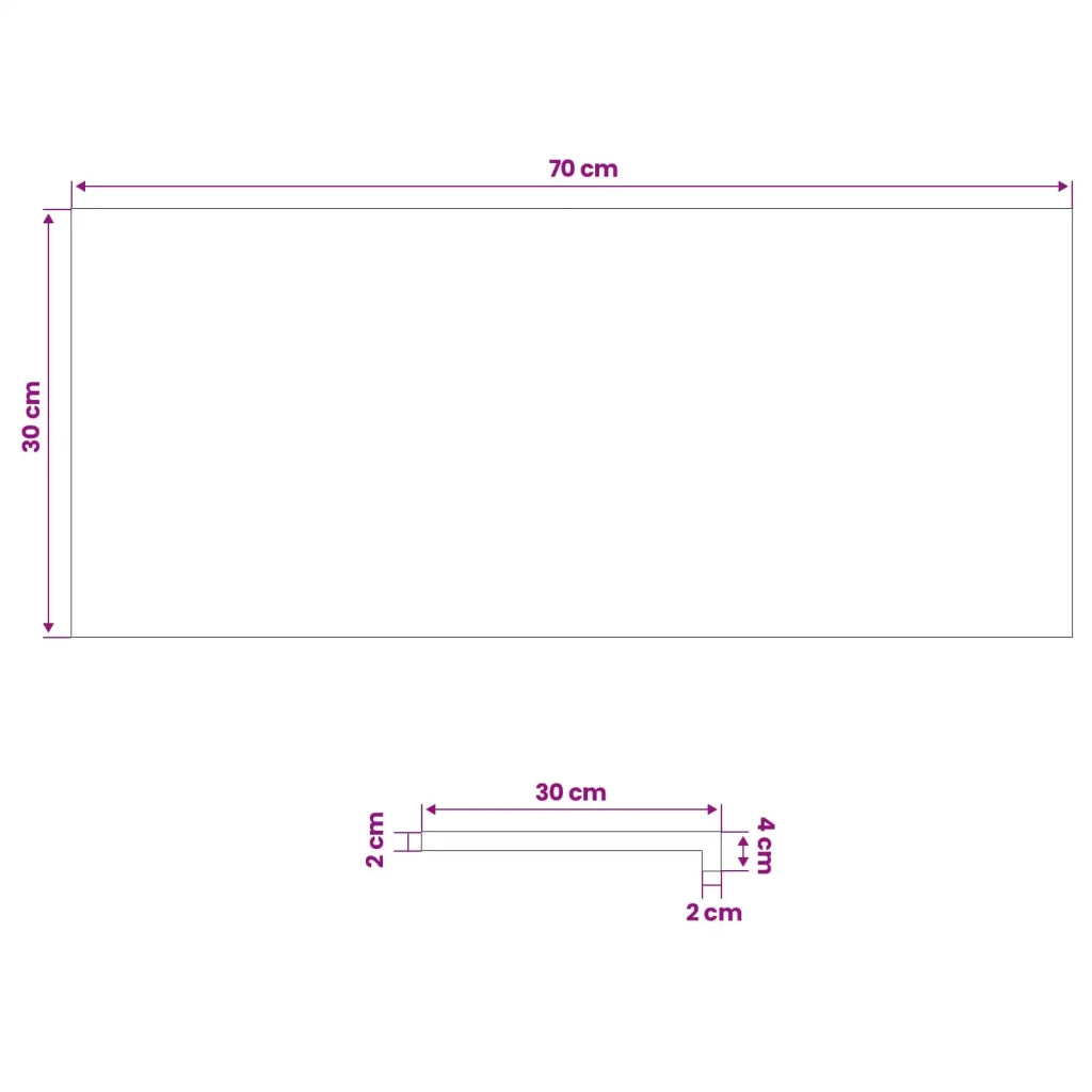 Gradini per Scale 4 pz 70 x 30 x 2 cm Marrone 3449327