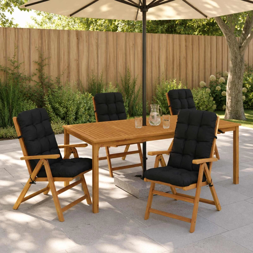 Cuscini per Sedia Alta in 4 Pezzi VIANEN 4 pz 100% Poliestere 953768