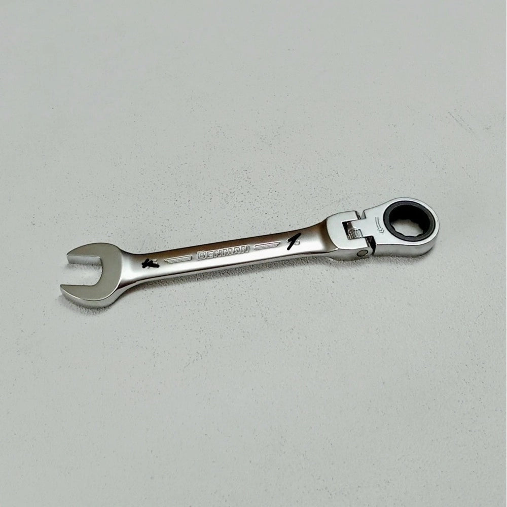 Benman 13mm chiave combinata a cricchetto snodata professionale