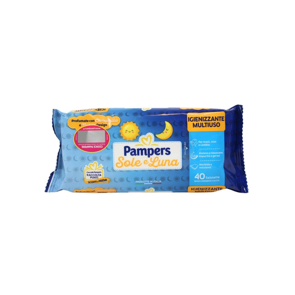 CONFEZIONI DI PAMPERS 240 SALVIETTE UMIDIFICATE BAMBINI SOLE LUNA