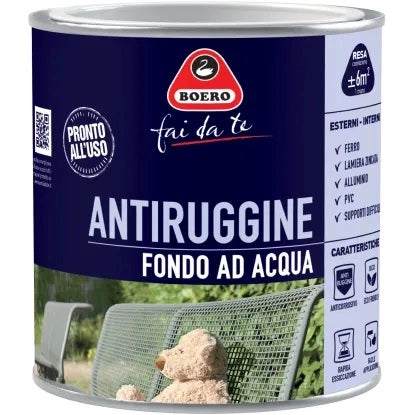 FONDO ANTIRUGGINE ACQUA 0,5LT - BOERO