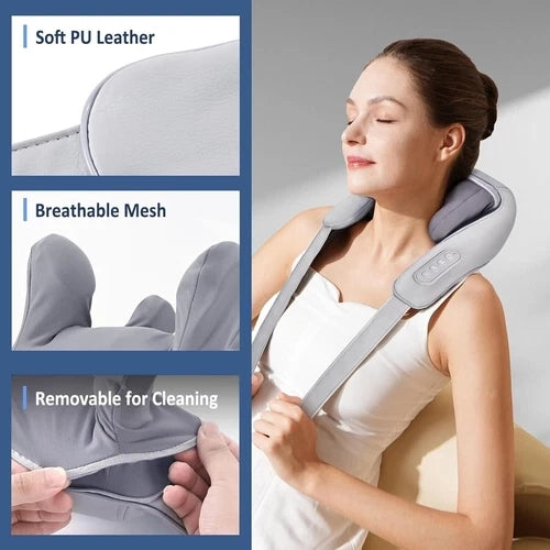 Massaggiatore Riscaldante Cervicale Professionale Collo Spalle Schiena Testa NEW